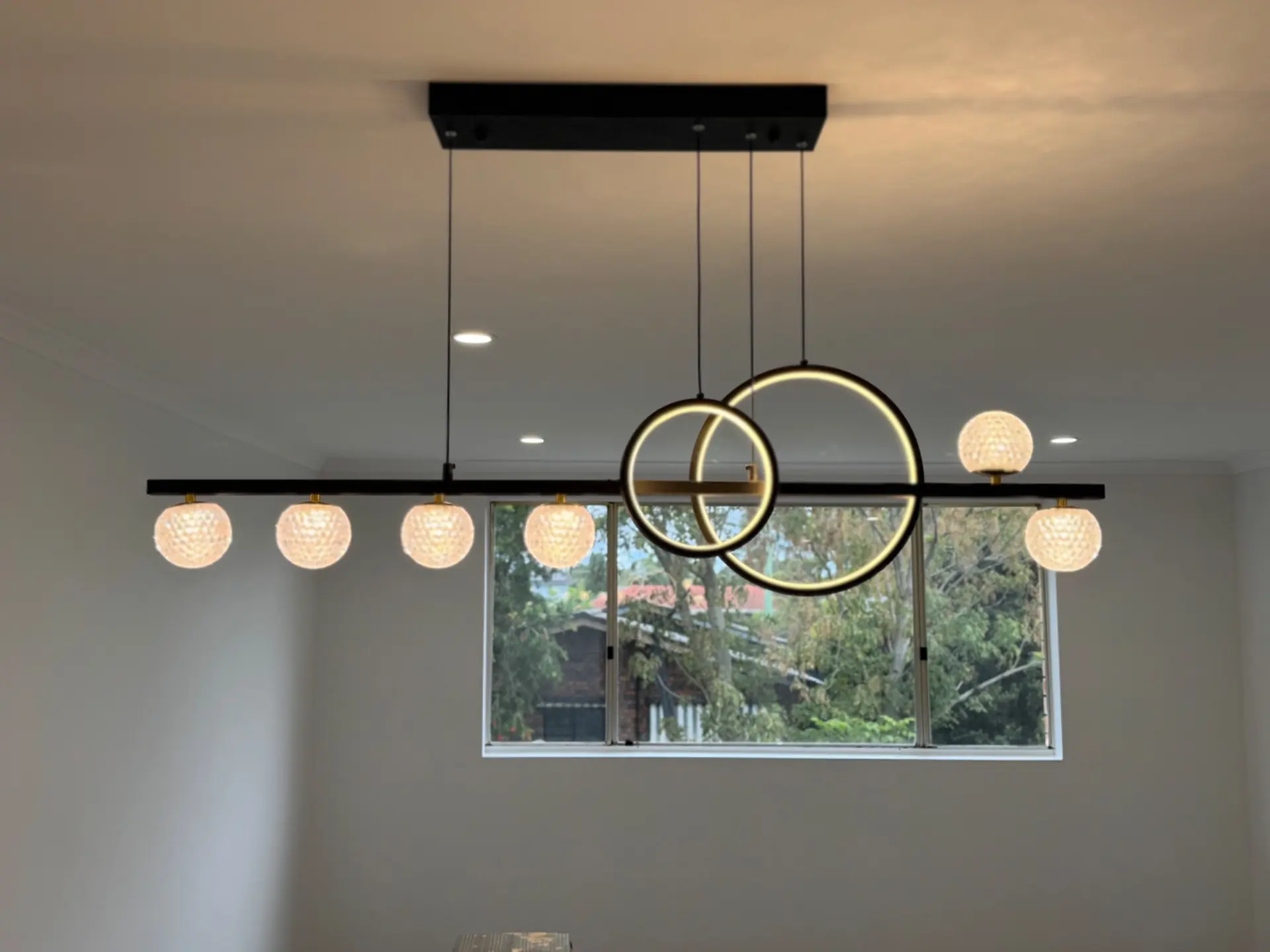 Modern pendant light installed by STAR-TEC
