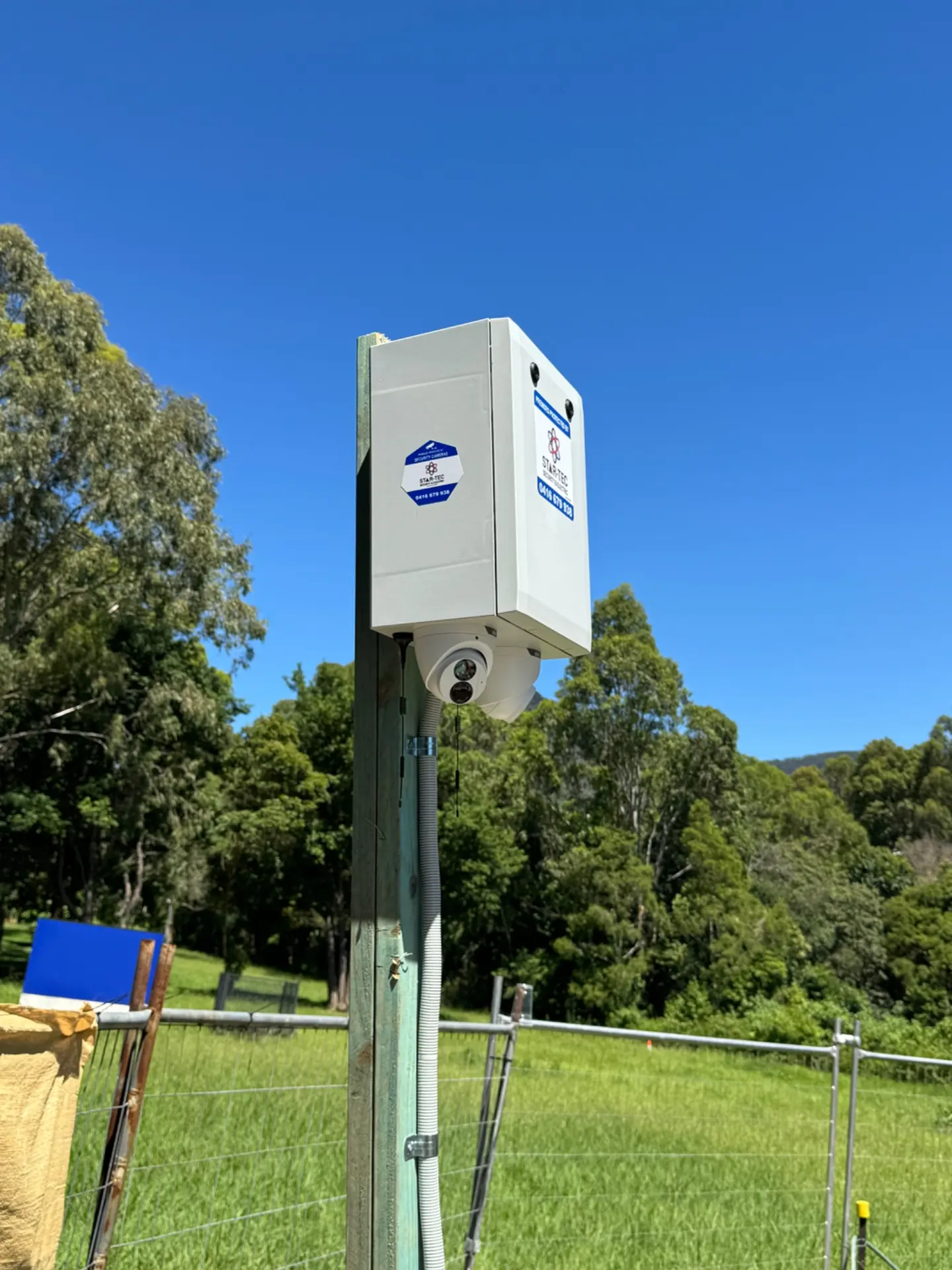 Solar security camera installed in New South Wales