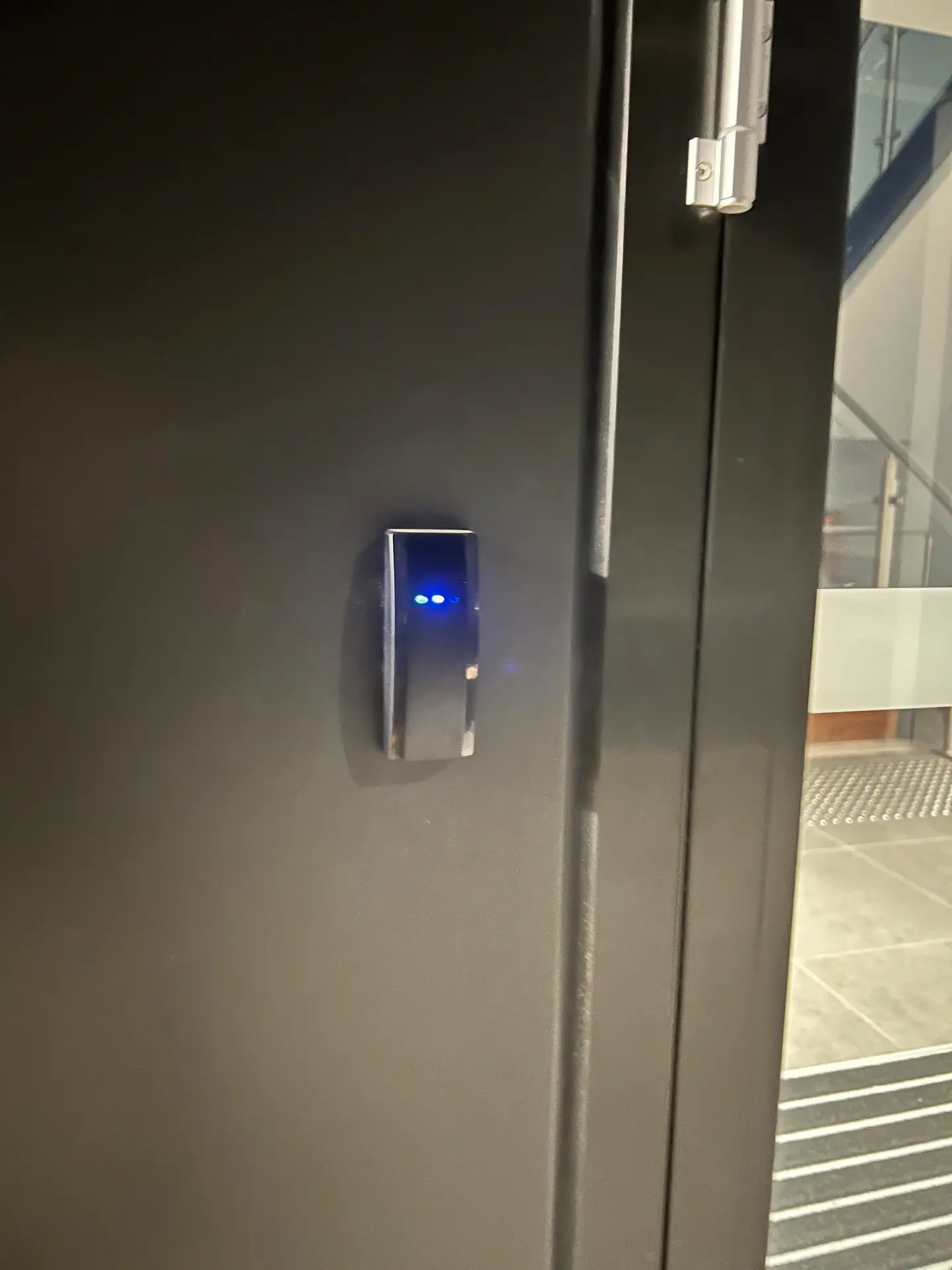 Access control card reader installed by STAR-TEC
