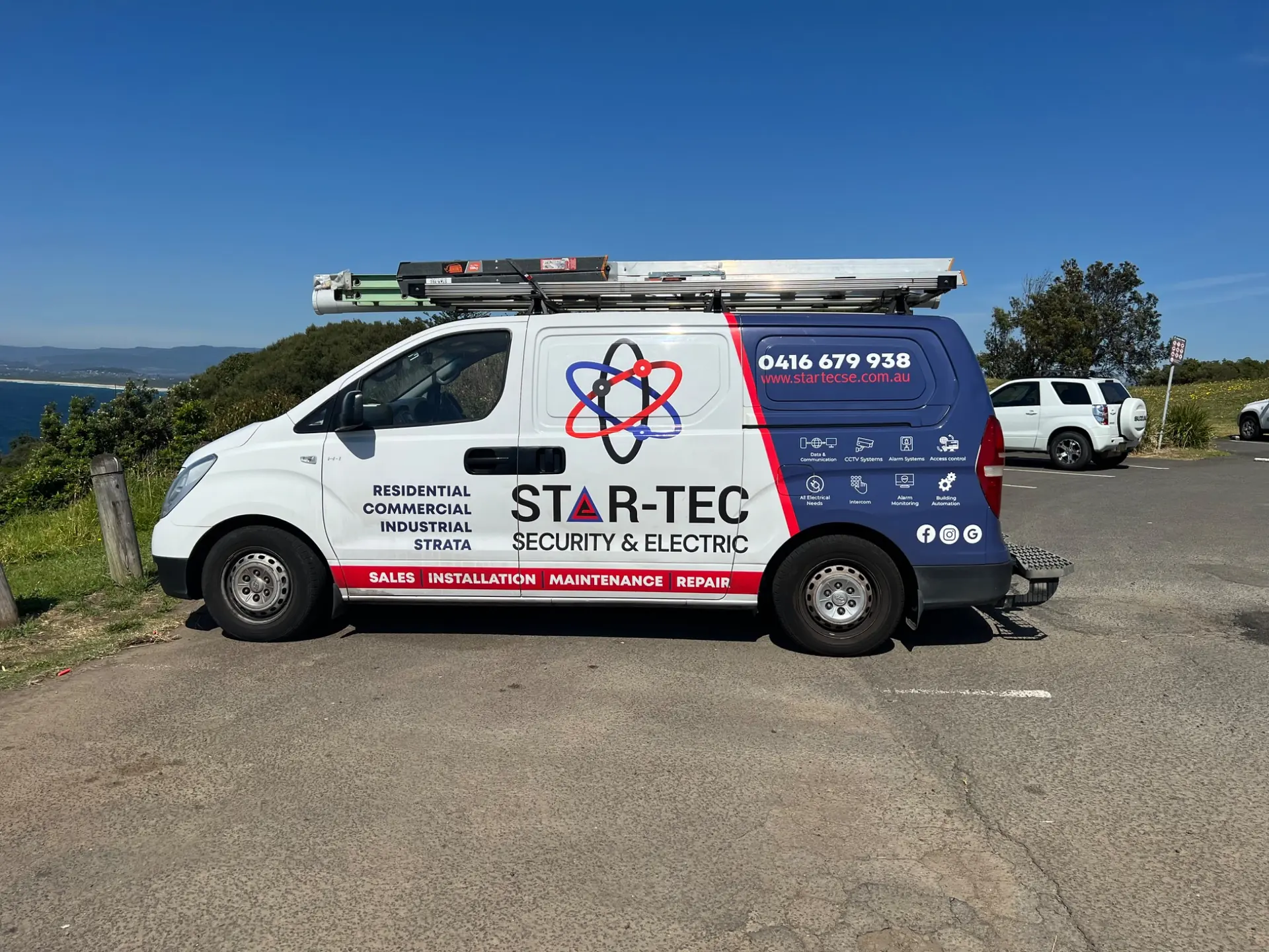 STAR-TEC Security and Electric service vehicle in New South Wales